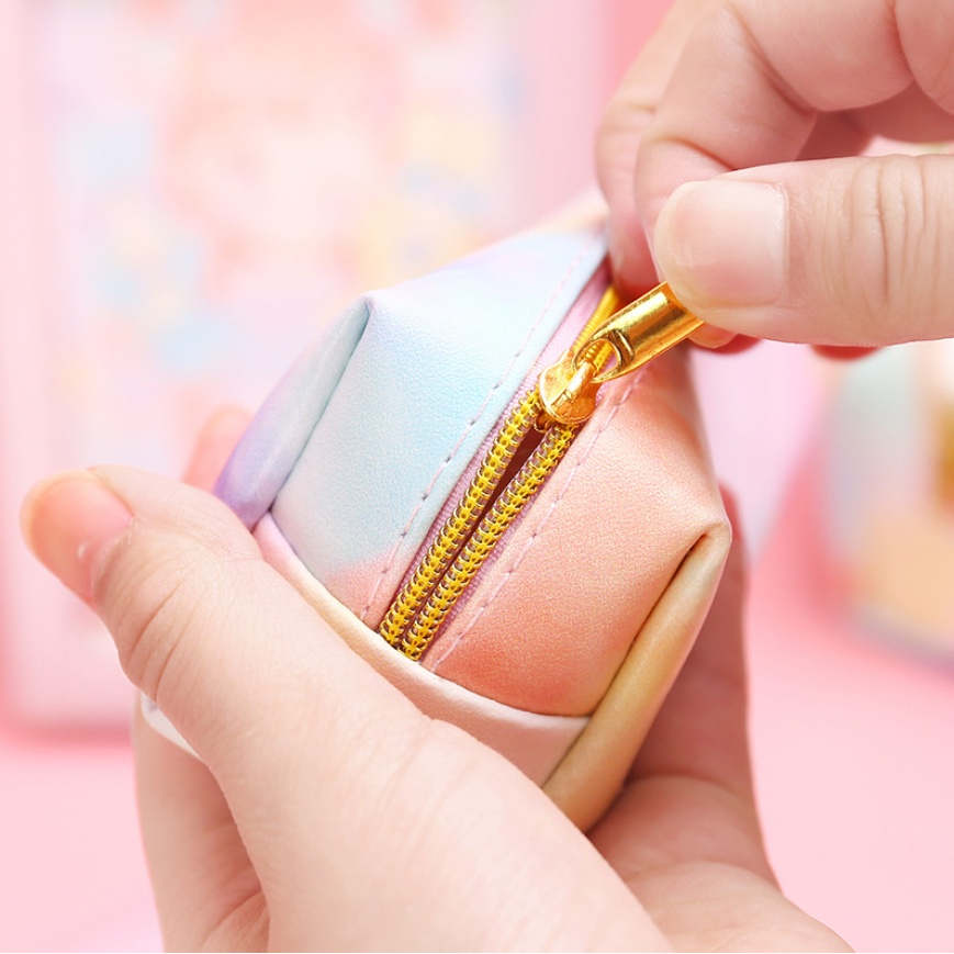 [Hàng sẵn] Túi Đựng Bút Chất Da PU - Không Thấm -  Không Nhăn -  2 Kích Thước Tùy Chọn