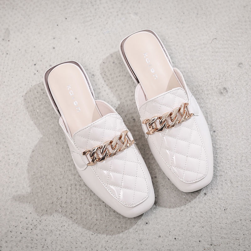 Dép Bít Mũi Da Mềm Thời Trang Mùa Hè Cho Nữ Size 35-43 / 41 / 42