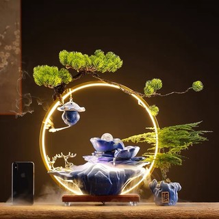 Thác nước đôi hươu vàng may mắn thưởng trầm phun sương