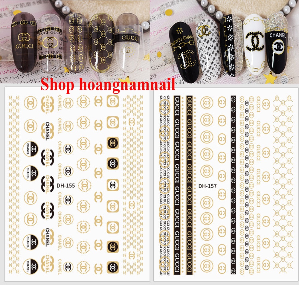 Sticker nail nhũ flash trang trí móng mi thời trang nữ theo phong cách Hàn Quốc shop hoangnam