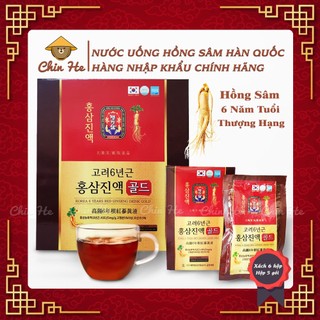 Nước hồng sâm hàn quốc 6 năm tuổi thượng hạng- xách 6 hộp