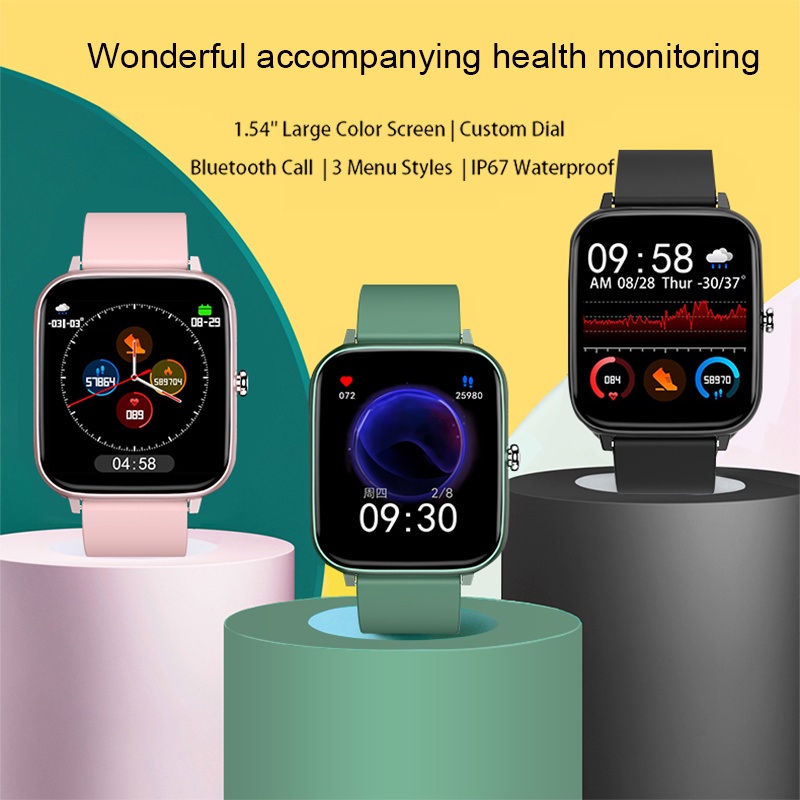 Đồng Hồ Thông Minh Kết Nối Bluetooth NOVA P6 Màn Hình 1.54 inch Theo Dõi Sức Khỏe