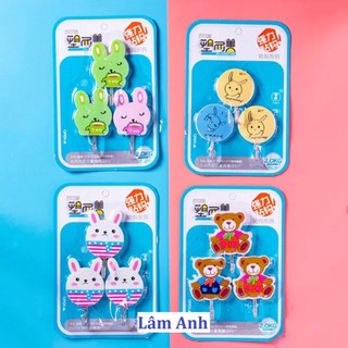 Móc treo đồ dán dính tường hình đẹp móc kim loại