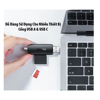 Đầu Đọc Thẻ SD/TF Chuẩn USB Type-C Và USB 3.0 Ugreen 80191