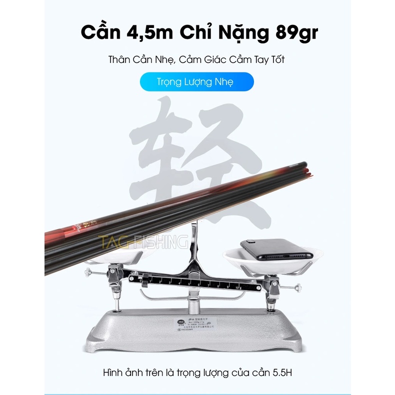 Cần Tay Gama FX Chiến Công - 4,5H - 5,5H - 6,5H - Size 3m6 -> 6m3