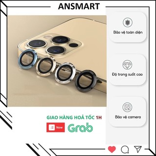 Bộ dán bảo vệ từng mắt, viền camera iphone bằng kim loại chống xước, chống lóa cho Iphone 11/11promax/12promax/13promax