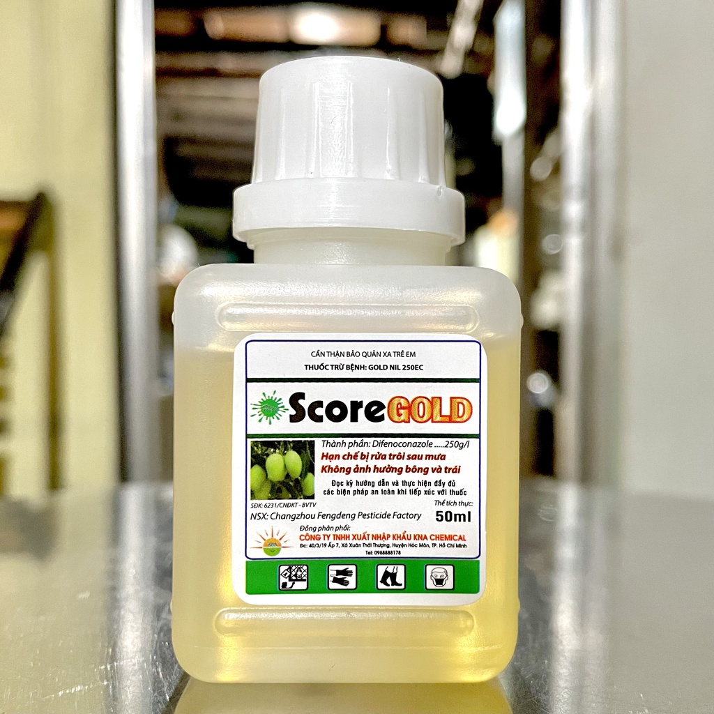 Thuốc Trừ Bệnh SCORE Gold 250EC  - Difenoconazole - Thán Thư Trên XOÀI, Sương Mai, Phấn Trắng, Đốm Nấm, Chết Cành