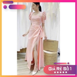[Mã FATHANG5 giảm 10K đơn 50K] Đầm maxi cô dâu đi bàn xoè cổ U chéo TRIPBLE T DRESS - size S/M/L - MS29Y