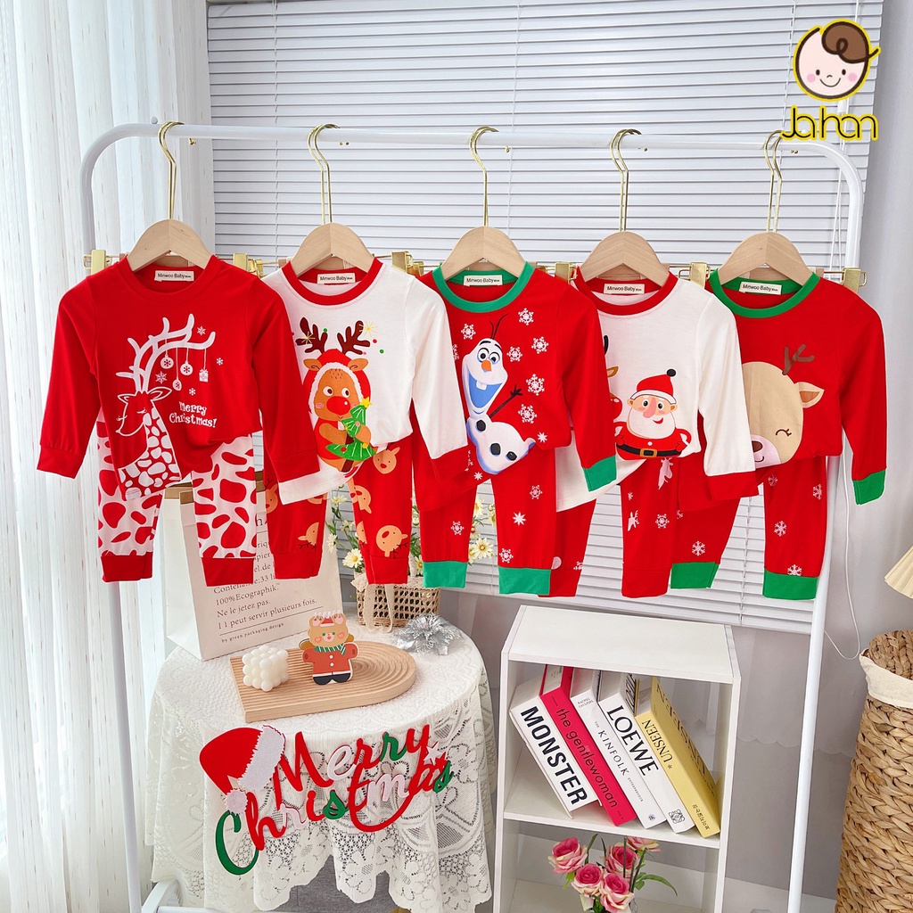 Bộ Giáng Sinh Cho Bé Trai Bé Gái 7-18kg