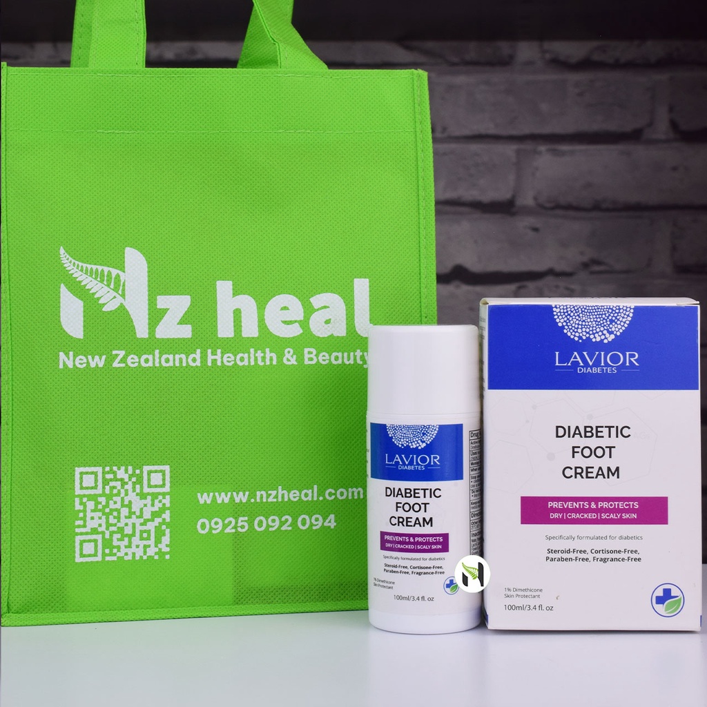 [Hỏa tốc] Kem dưỡng chống tì đè, hăm da LAVIOR Diabetic Foot Cream 100ml
