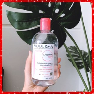 Tẩy Trang Bioderma Crealine H2O 500ml Nắp Bật Date Mới Nhất có Bill Biodema