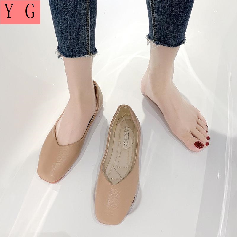 Giày Búp Bê Mũi Vuông Đế Mềm Chống Trượt Thời Trang Xuân Hè 2022 Cho Mẹ Bầu