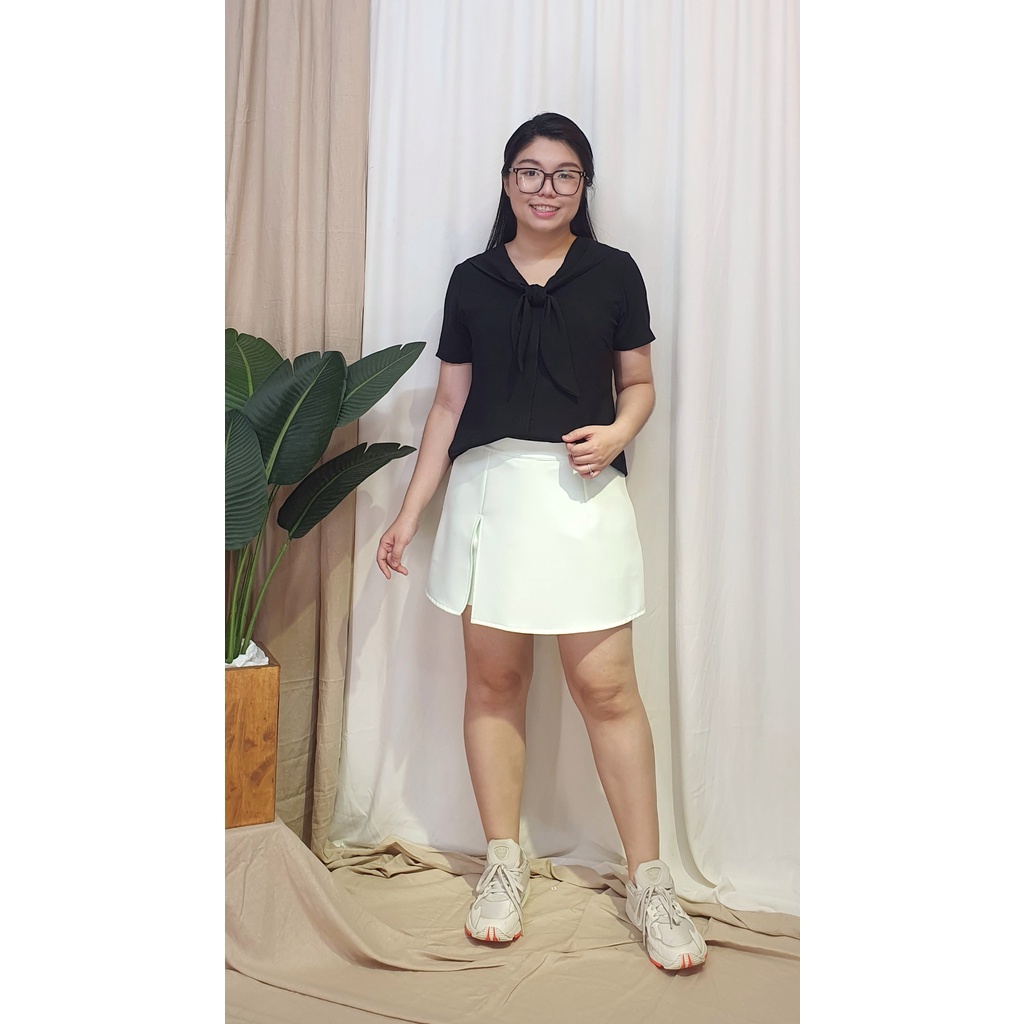 Bigsize công sở - Áo Nơ Cổ Thủy Thủ - Đen