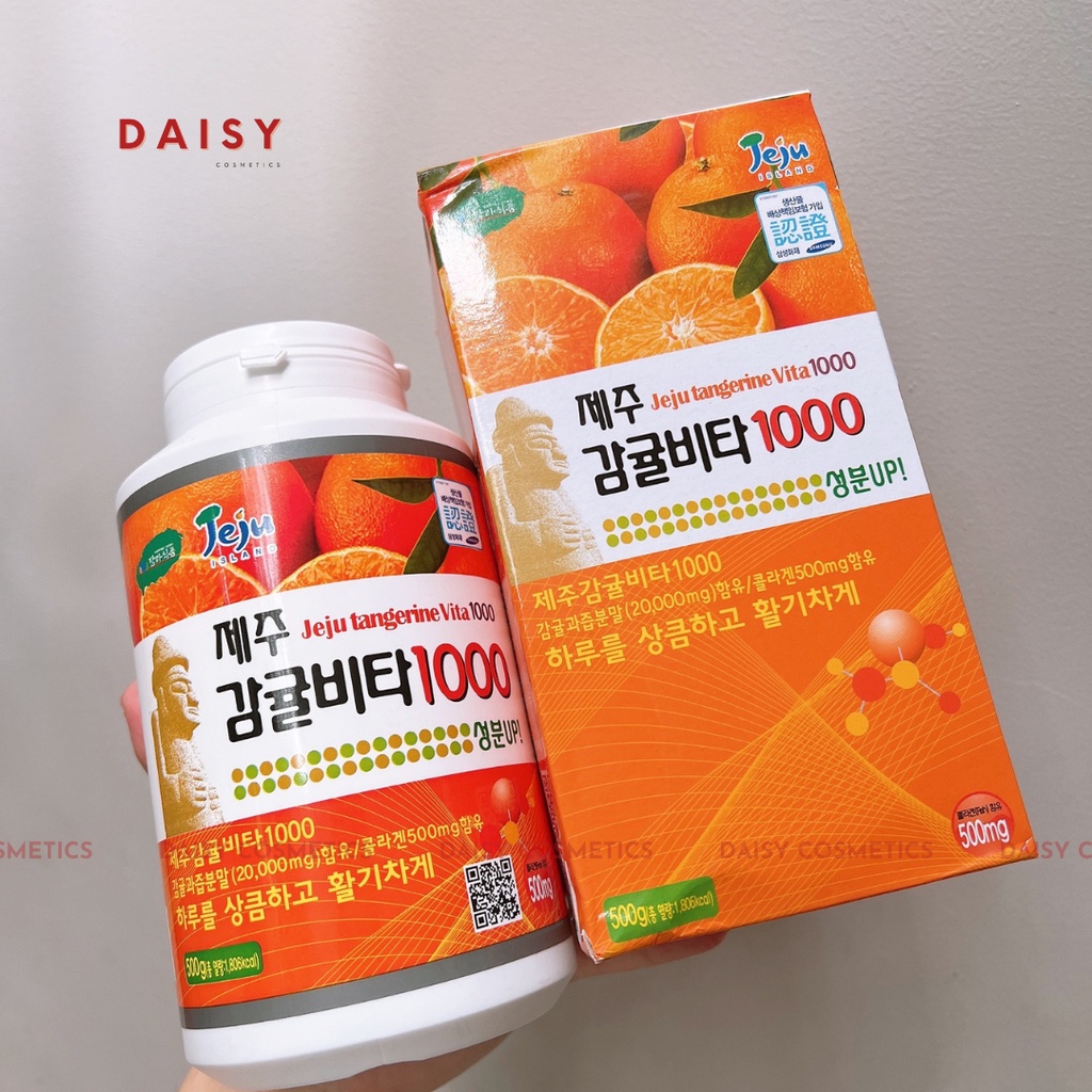 Viên ngậm bổ sung Vitamin C Jeju Tangerine Vita 1000 (hộp 340 viên) - Giúp Tăng Cường Sức Đề Kháng