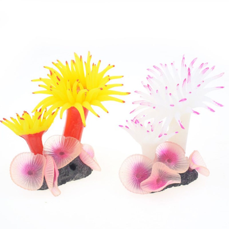 San Hô Silicone Nhân Tạo Trang Trí Bể Cá