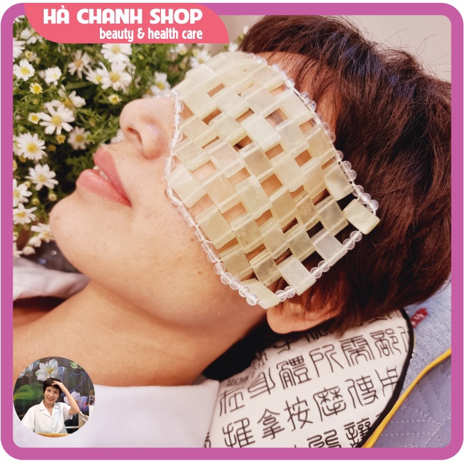 Mặt Nạ Mắt Đá Lạnh Authentique Jade Thư Giãn Chườm Nóng Lạnh Vùng Mắt Đẹp Hết Thâm Đau Mỏi Mắt
