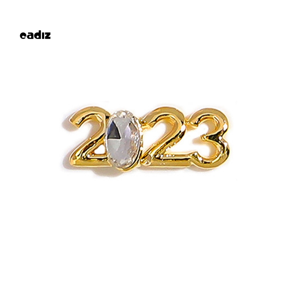 Hộp Hạt Kim Cương Giả Hình Số 2023 Mini Trang Trí Móng Tay Dễ Dàng Mang Theo Manicurist 2023