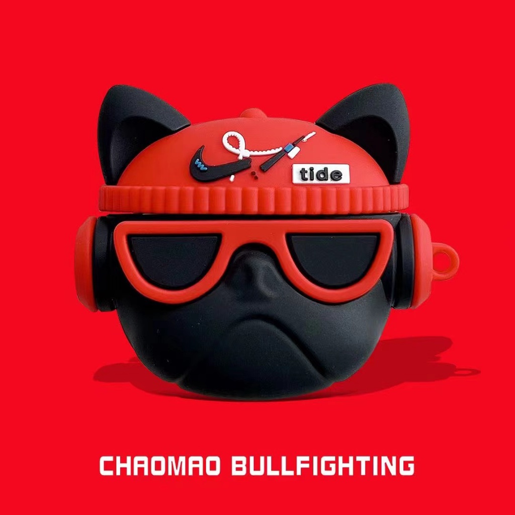 For Baseus WM01 Case Baseus WM02 Silicone Soft Case Protector Cartoon Astronaut Baseus E3 Shockproof Case Protective Case Baseus M2 Case Creative Bulldog Cute Dinosaur Baseus W04 Pro Case Baseus Encok WM01 Cover