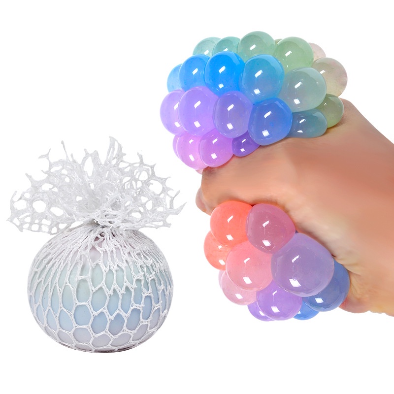 Đồ Chơi Bóp Giảm Căng Thẳng Hình Chùm Nho 7cm Màu Sắc Lấp Lánh