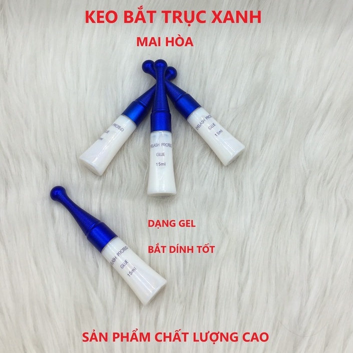 Keo bắt trục xanh_dụng cụ mi_keo nối mi_uốn mi_mi fan_Mai Hòa Lash