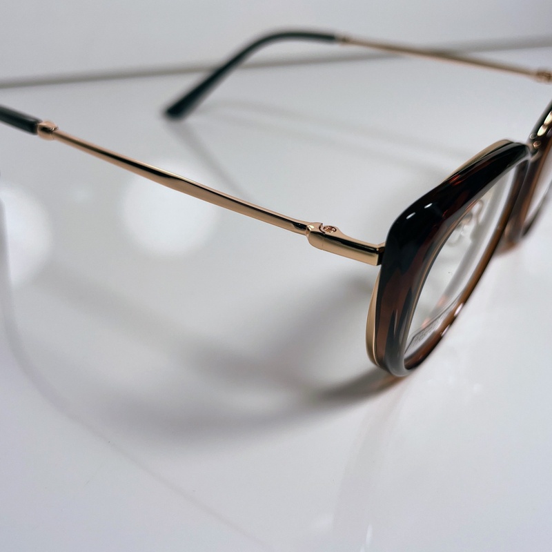 Gọng kính mắt mèo thời trang, dáng kính mắt mèo, cầu kim loại TR87007