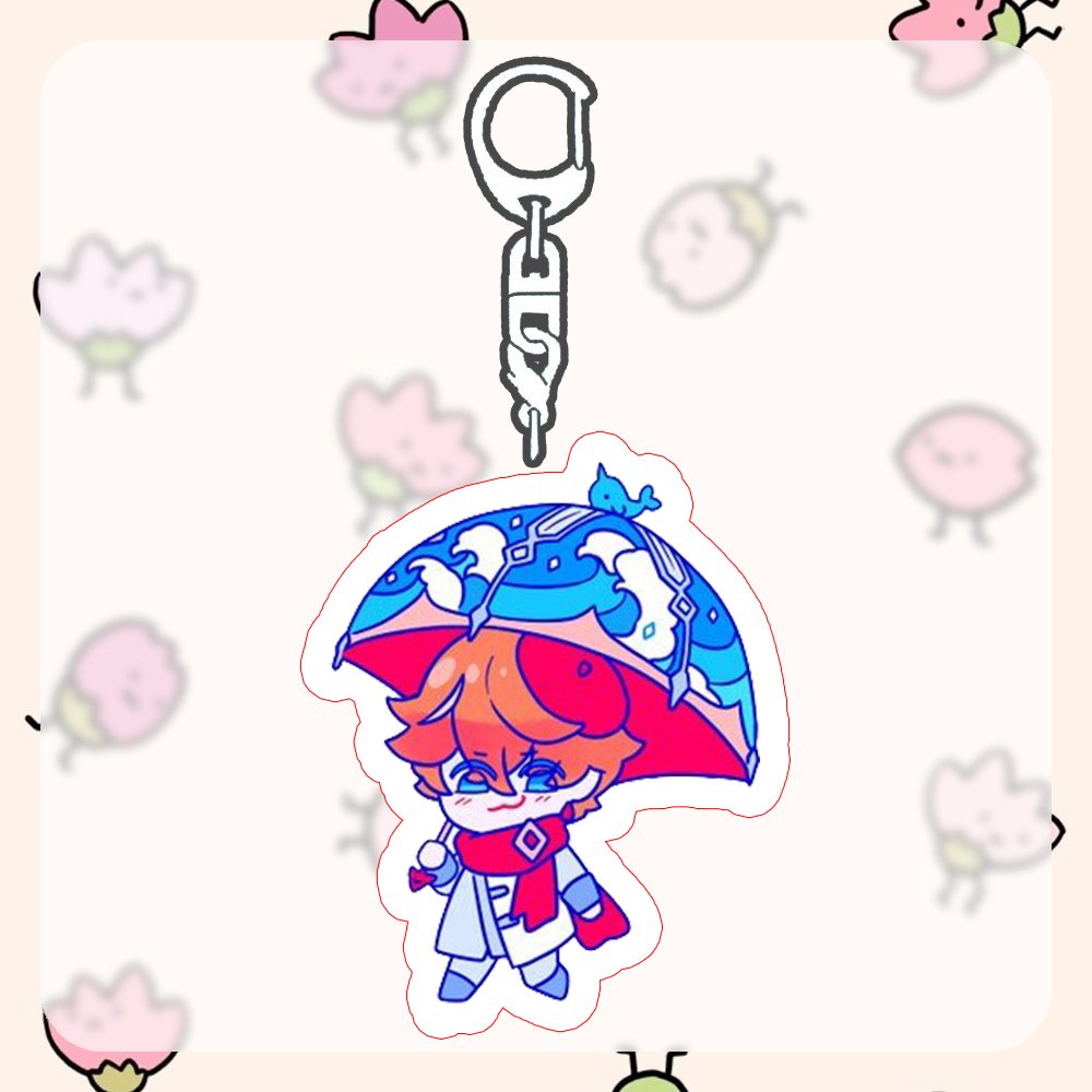 Mô hình Standee 3cm x Móc khóa in hình GENSHIN IMPACT ver Ô QUÝ TỘC mica trong acrylic game chibi