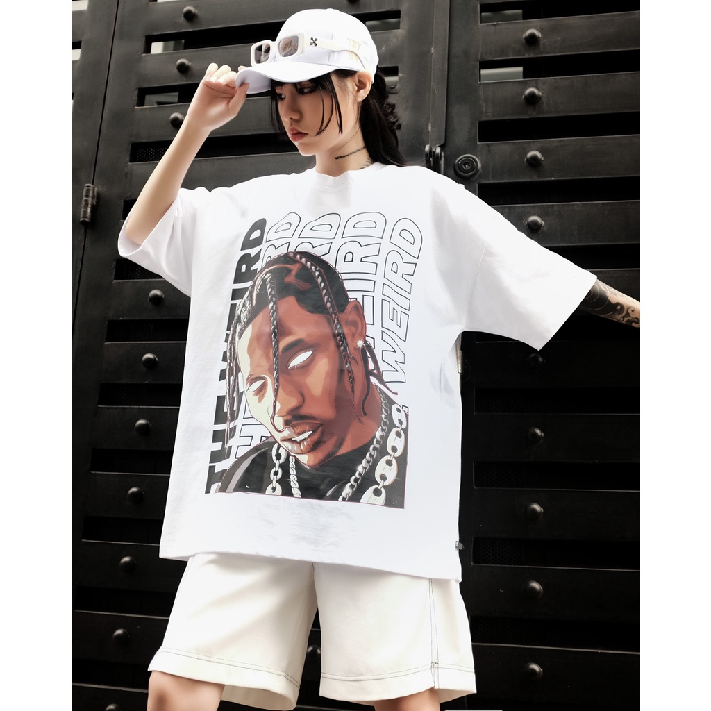 LOCAL BRAND Áo thun The Weird Tay Lửng Form Rộng Unisex Oversize ATK010