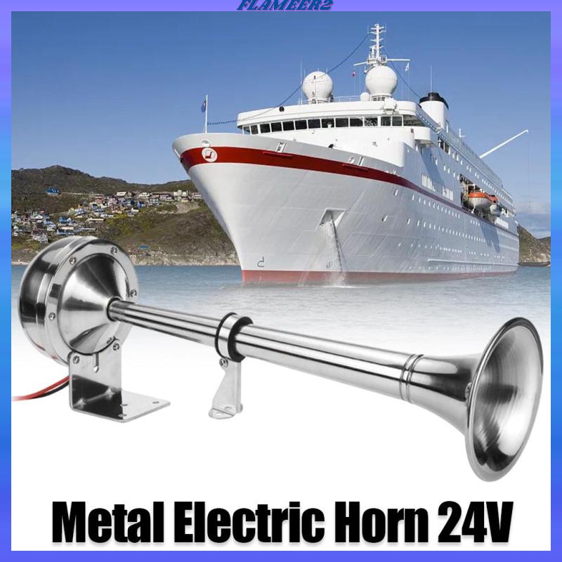 Kèn Đơn 24V 150DB Âm Thanh Siêu Lớn Cho Xe Tải / Tàu Thuyền / SUV / Flameer2