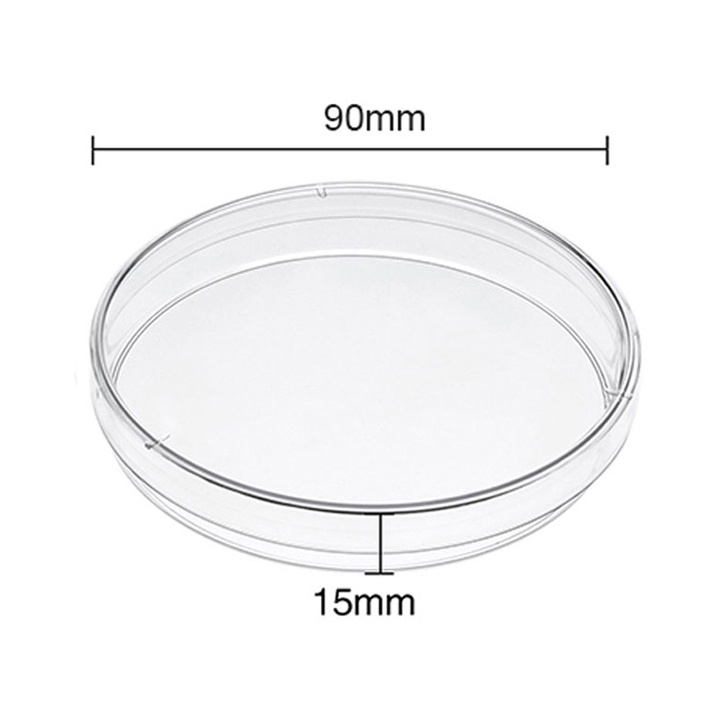 Đĩa Petri nhựa size 90mm HTM túi 10 cái