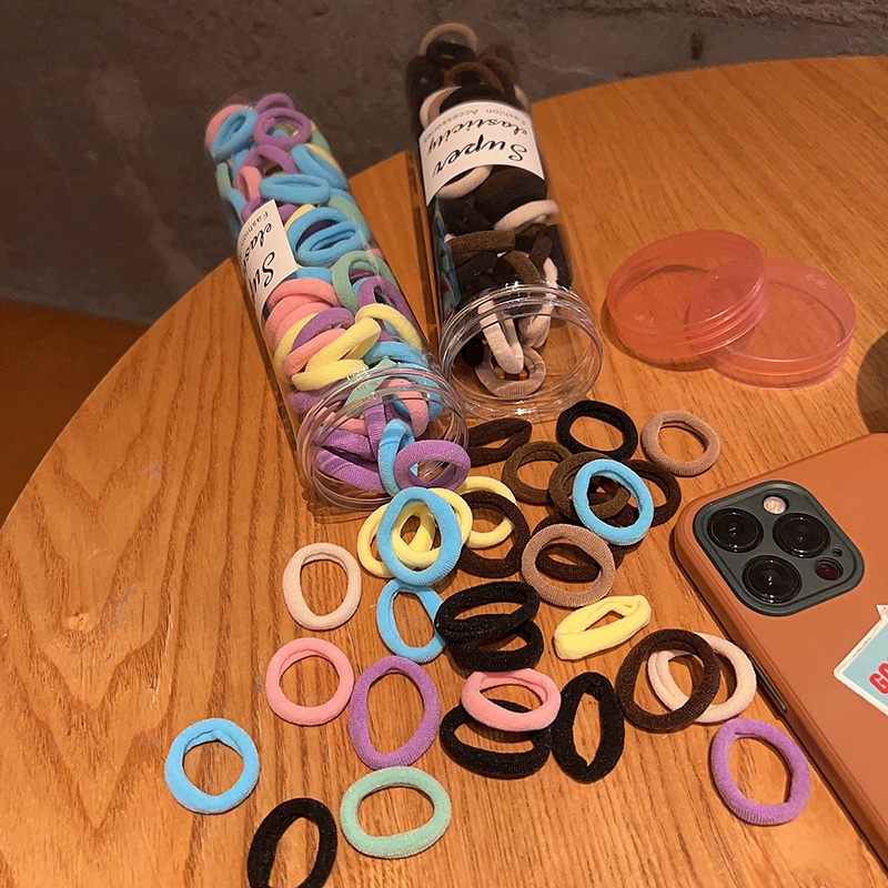 Set 100 Dây Chun Buộc Tóc Xinh Xắn Dành Cho Bé Gái