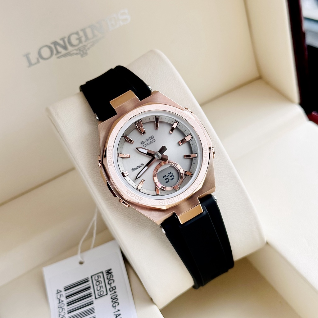 Đồng hồ nữ dây nhựa Casio Baby G MSG B100G 1A