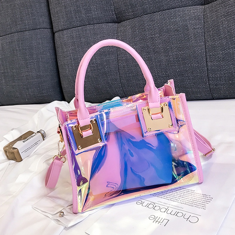 Túi Đeo Vai Hình Vuông Cỡ Nhỏ Trong Suốt Phong Cách Hàn Quốc Thời Trang Cho Nữ