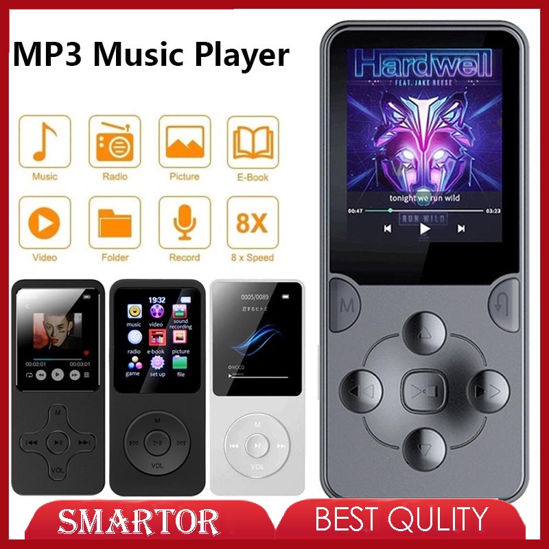 Máy nghe nhạc MP3 tương thích với Bluetooth V4 0 có loa nghe nhạc HiFi Radio nhỏ gọn cho đi bộ chạy