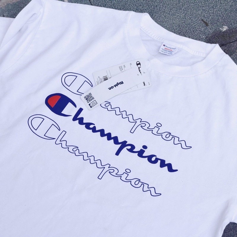 [ CHAMPION CHÍNH HÃNG ] Áo thun champion 3lines xẻ tà - 100% Authentic