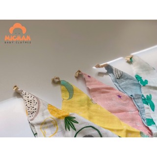 Set 3 khăn mặt muslin tree cho bé