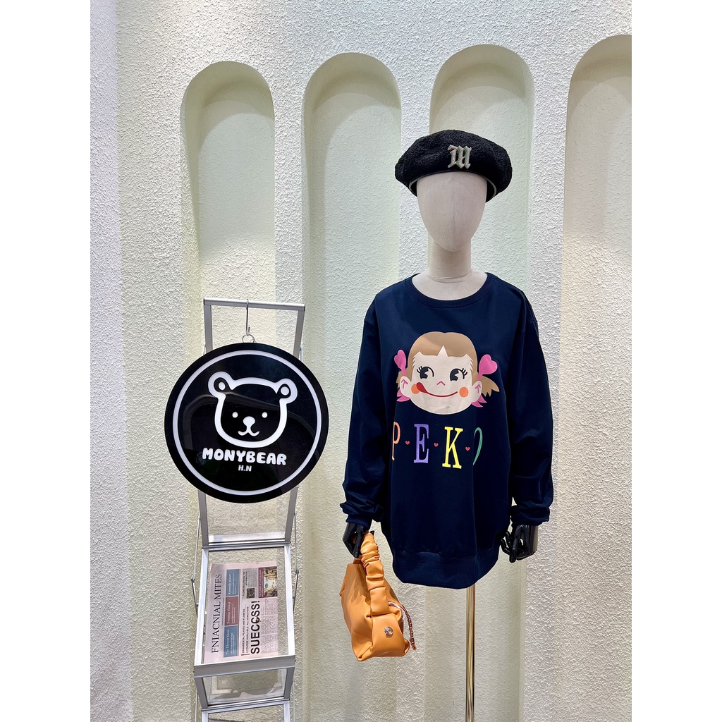 Áo sweater peko 2 màu from dáng thoải mái - HN593