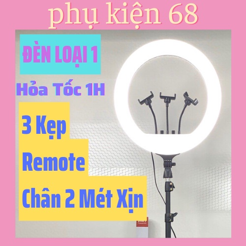 Đèn LED Studio, Livestream, Spa, Live Led 45 + 3 Kẹp Chân Đứng 2m có thể điều chỉnh