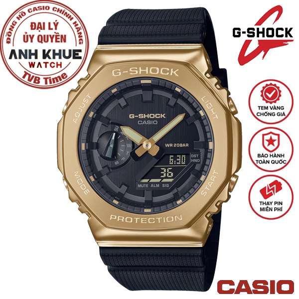Đồng hồ nam dây nhựa Casio G-Shock chính hãng GM-2100G-1A9DR 
