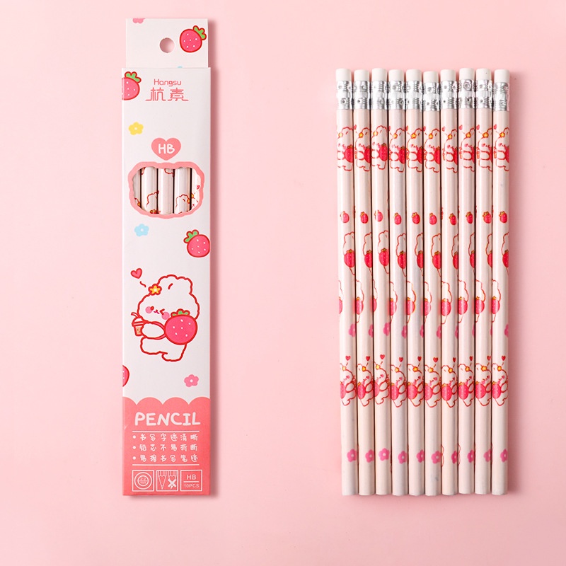 Hộp 10 cây bút chì nhiều mẫu dễ thương cute TooYoo BK00205