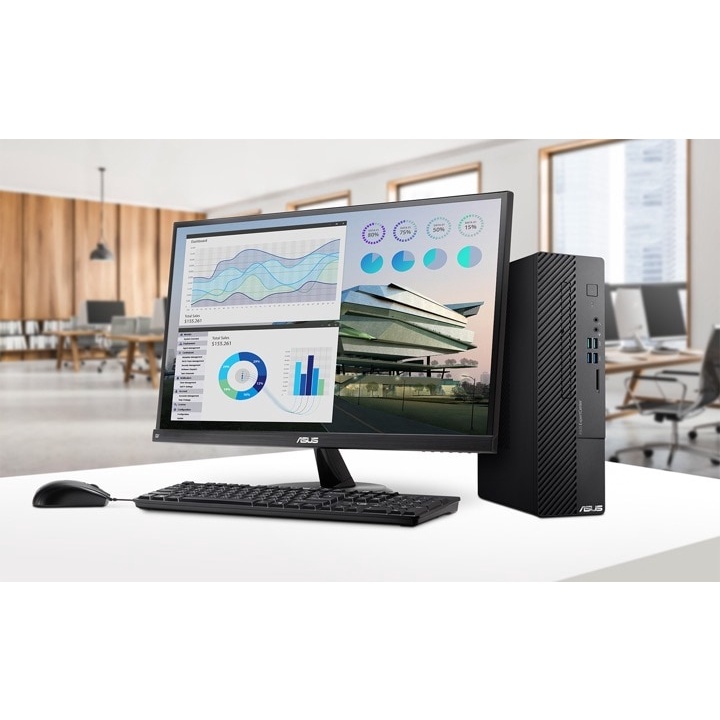 Máy Tính Để Bàn PC ASUS D500SC-0G6405007W G6405| 4GB| 256GB| OB| Wifi,BT| Win11 - Hàng chính hãng new 100% | BigBuy360 - bigbuy360.vn