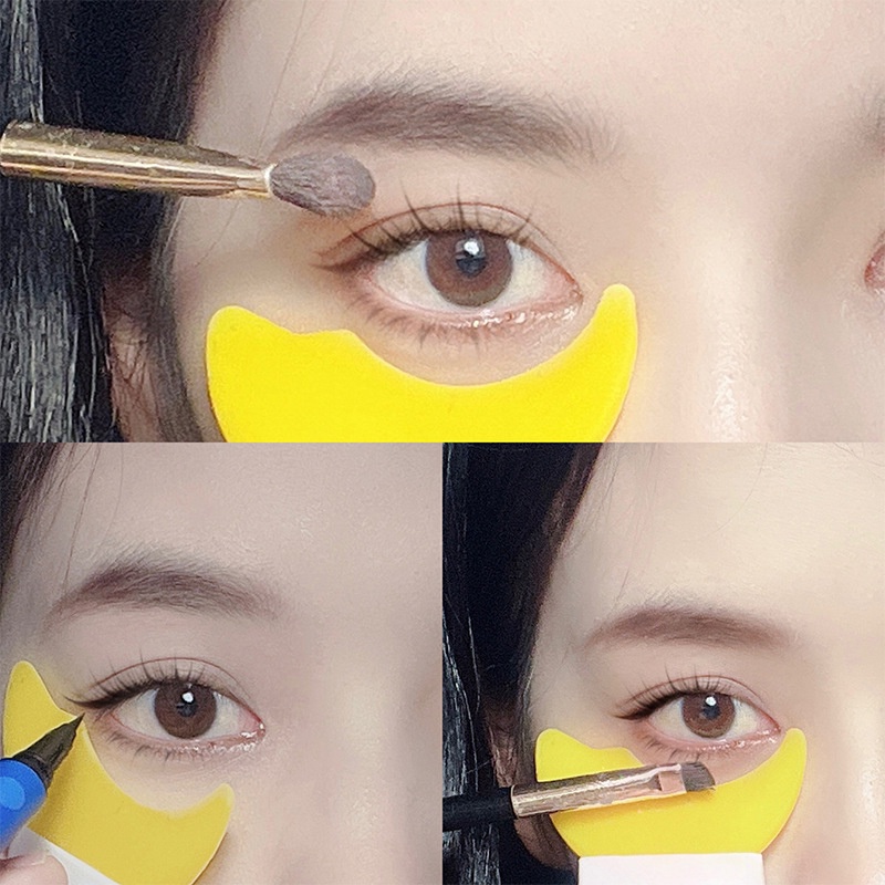 Khuôn Kẻ Mắt / Mascara Hình Chữ Y Bằng Silicon Mềm Có Thể Tái Sử Dụng Cho Người Mới Bắt Đầu