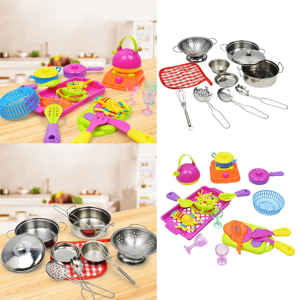 Đồ chơi trẻ em Nấu Ăn Nhà Bếp Bằng Nhựa Không Gỉ Cho Bé