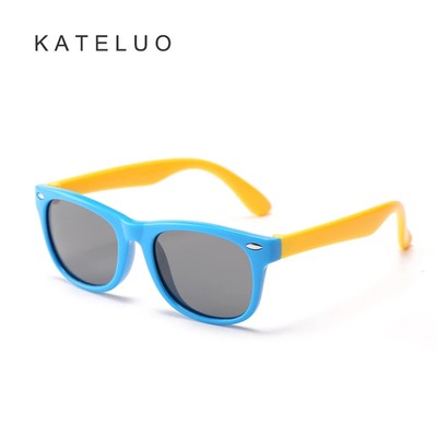 Kính mát KATELUO 802 phân cực chống tia UV400 kiểu dáng cổ điển dễ thương dành cho các bé
