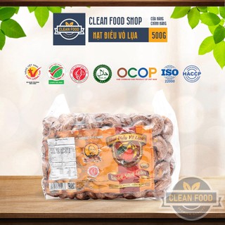 Hạt Điều Rang Vỏ Lụa Bà Tư Bình Phước Gói 500gr hút chân không ăn liền