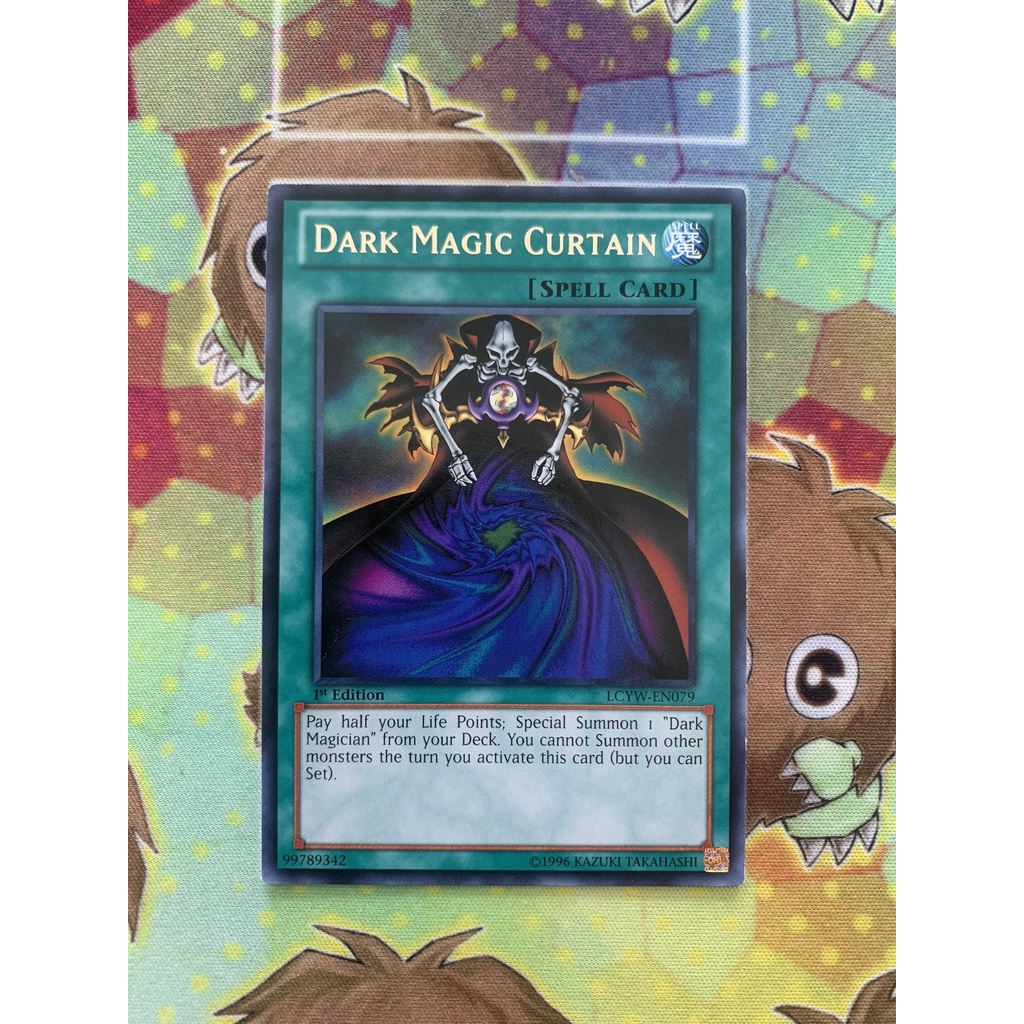 Thẻ Bài Mint90 Yugioh Spell Dark Magic Curtain Rare/Common