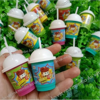 kẹo mút ly trà sữa chấm kẹo nổ