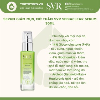 [Hàng chính hãng] Serum SVR Sebiaclear giảm mụn mờ thâm