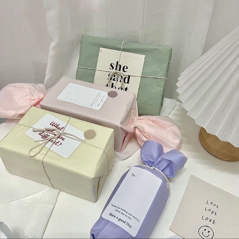 GIẤY GÓI QUÀ GIẤY NẾN MỎNG GÓI QUÀ PASTEL