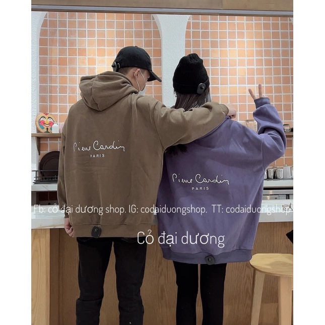 Áo hoodie pieue hai mặt PM11