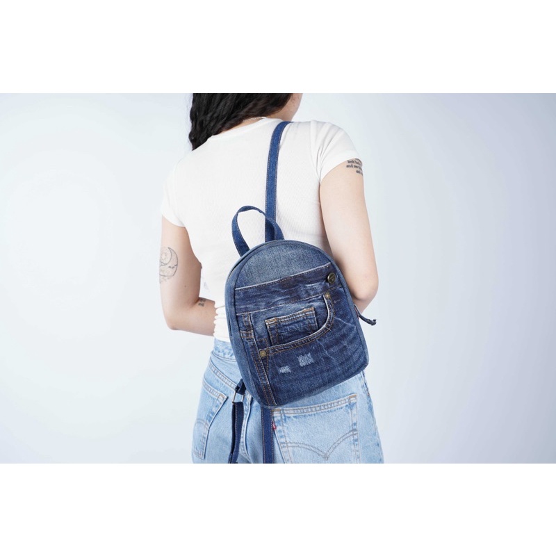 Balo jean balo tái chế